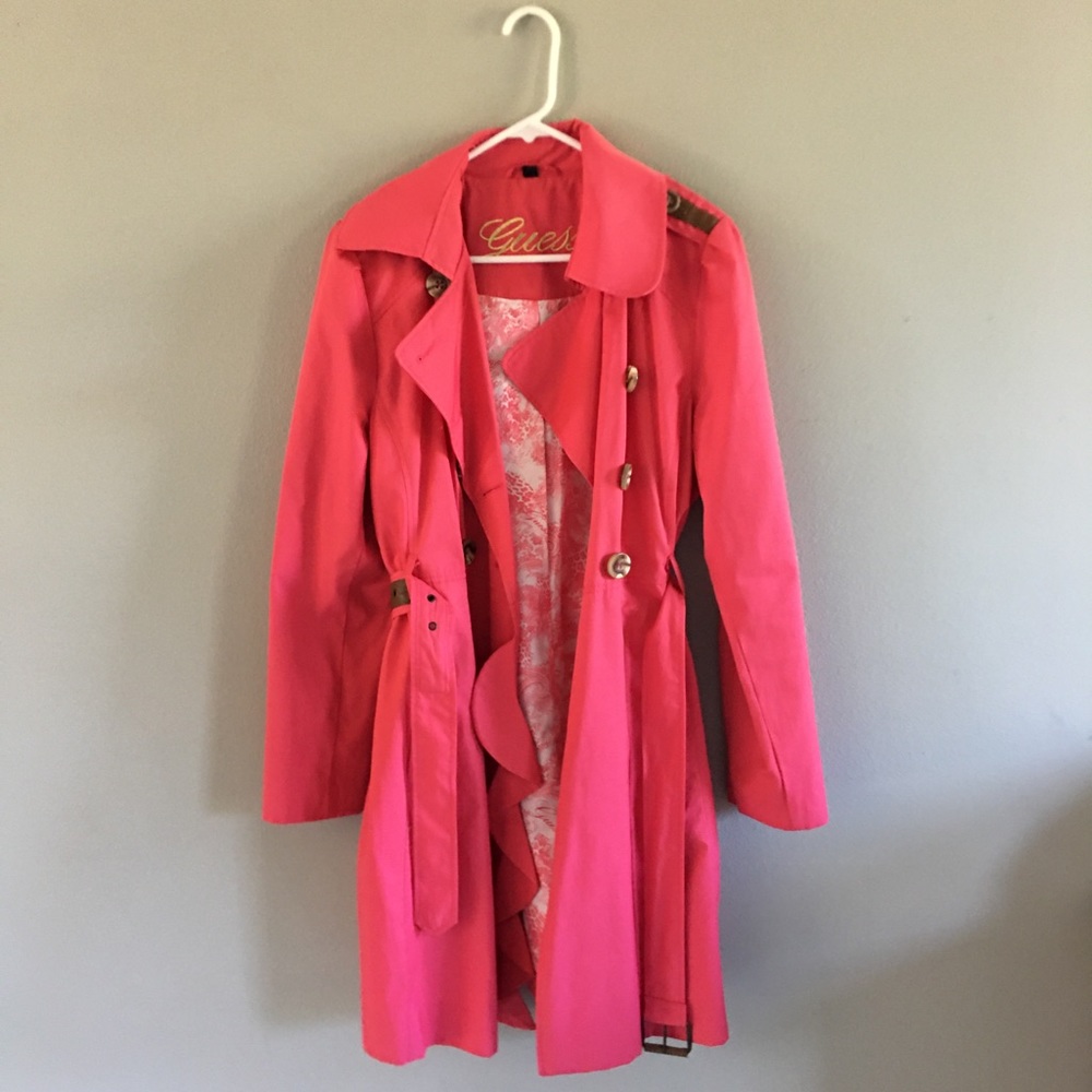 Pink Guess Trenchcoat